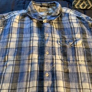 Men’s XXL short sleeve blue Tommy Bahama shirt